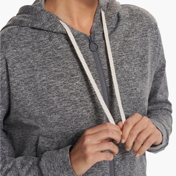 Vuori Gray Zip-Up Hoodie - Picture 3 of 7